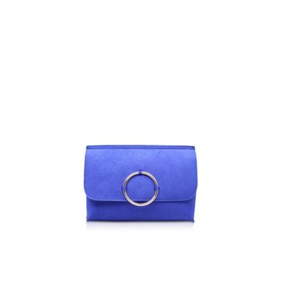 Blue Hoop clutch bag